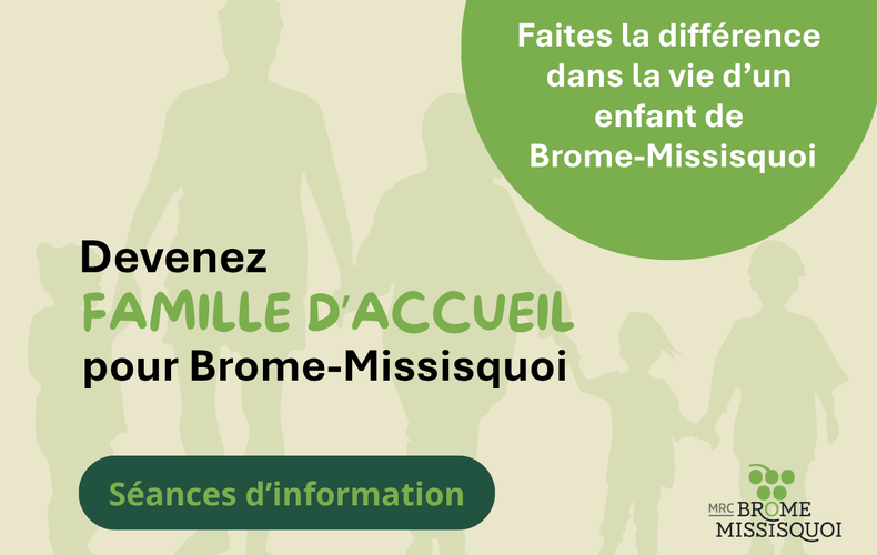 Devenir famille d'accueil : des séances d'information offertes cet automne dans Brome-Missisquoi