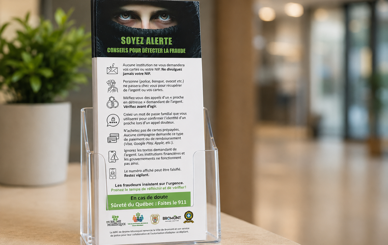 Fraud prevention flyer rolled out across Brome-Missisquoi