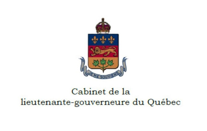 Message du Cabinet de la lieutenante-gouverneure du Québec